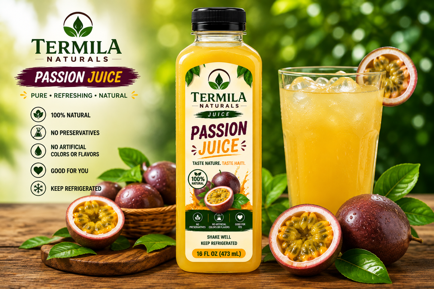 Termila Naturals Passion Fruit Juice